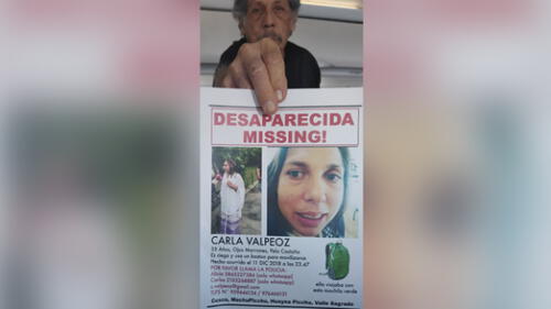 Luego de tres años, la familia de Carla continúa con su búsqueda. Foto: La República