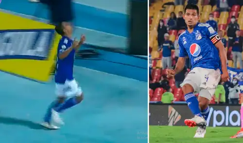 Macalister fue el héroe del partido para Millonarios. Foto: composición/ captura Win Sports/ Millonarios FC Macalister fue el héroe del partido para Millonarios. Foto: composición/ captura Win Sports/ Millonarios FC