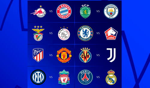 Así quedaron las llaves de los octavos de final de la Champions League. Foto: UEFA