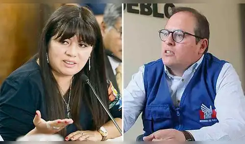 Arequipa. Ángel María Manrique y la gobernadora encargada Kimmerlee Gutiérrez se reunieron. Foto: Composición La República