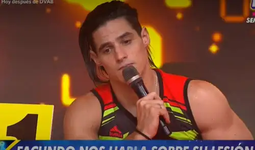 Facundo González se perderá la final de Esto es guerra por una dolencia en la rodilla. Foto: captura América TV