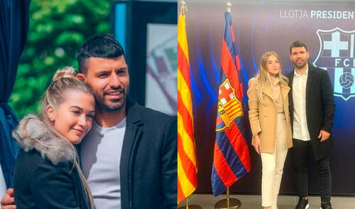 Sofía Calzetti acompañó a Sergio 'Kun' Agüero durante su conferencia de prensa donde anunciaba su retiro del futbol profesional. Foto: Sofía Calzetti/Instagram.