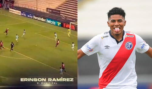 Erinson Ramírez se quedó con el premio al mejor gol de la temporada. Foto: Composición Captura Liga 1/GLR