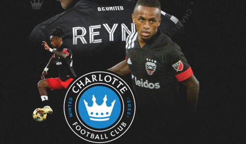 Yordy Reyna llega por una temporada al Charlotte FC, con la opción de renovar por un año más. Foto: Charlotte FC