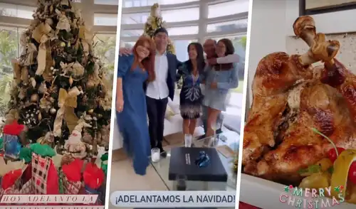 Magaly Medina presentó a su familia en celebración navideña. Foto: Magaly Medina / Instagram