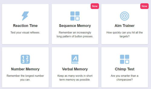 En la web puedes poner a prueba tus reflejos, memoria y demás capacidades cognitivas para compararlas con las de otras personas. Foto: Human Benchmark