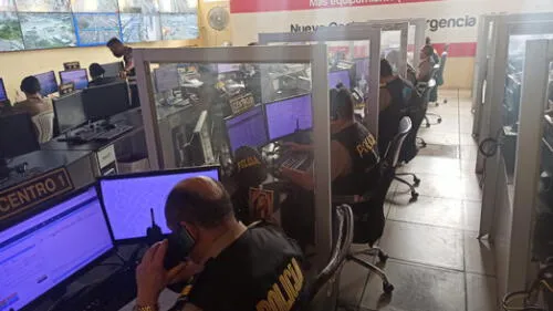 La central de emergencias 105 tiene sus líneas disponibles durante las 24 horas del día. Foto: La República