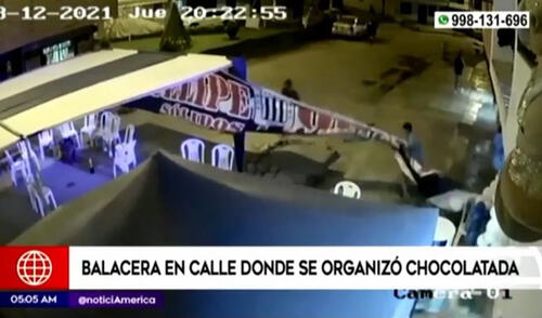 Los asaltantes aprovecharon el poco público presente para perpetrar su ataque. Foto: captura de América TV