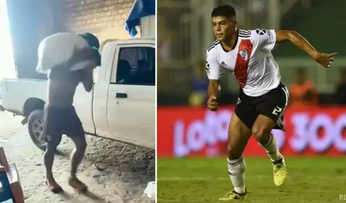 Rojas juega en el club de Núñez desde el 2019. Foto: composición TikTok/River Plate