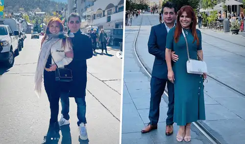 Magaly Medina y Alfredo Zambrano pasarán recibirán el Año Nuevo fuera del Perú. Foto: Instagram/Magaly Medina