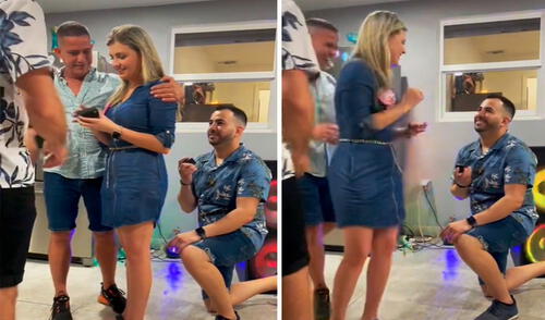 Un joven tuvo la ayuda de los familiares de su pareja, debido a que se unieron a su plan para que ella no descubra la sorpresa. Foto: captura de Facebook