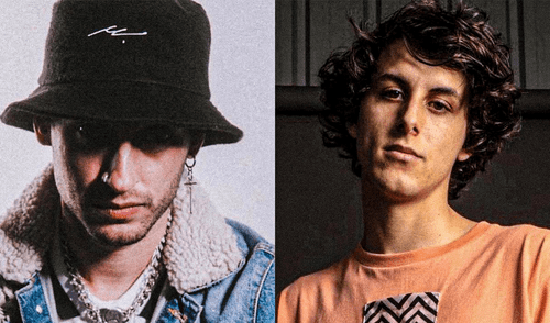 Blon y Jaze son raperos de FMS España y Perú respectivamente. Foto: composición La República Blon y Jaze son raperos de FMS España y Perú respectivamente. Foto: composición La República