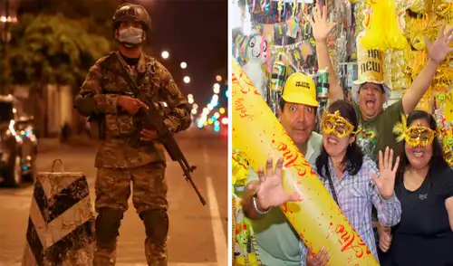 El toque de queda para Año Nuevo comenzará desde las 11.00 p. m. del 31 de diciembre hasta las 4.00 a. m. del 1 de enero de 2022. Foto: composición LR