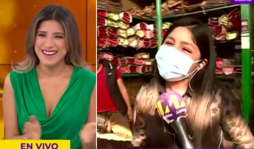 El inesperado comentario de la reportera de Latina generó las carcajadas de los conductores del noticiero. Foto: captura Latina