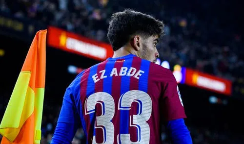 Ez Abde salió en la lista de convocados de Marruecos para disputar la Copa Africa 2022. Foto: Twitter FC Barcelona