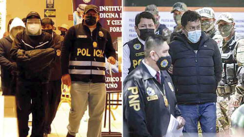 A la cárcel. Gobernadores de Arequipa y Puno son investigados en prisión, una garantía para que no escapen o no obstruyan a la justicia.