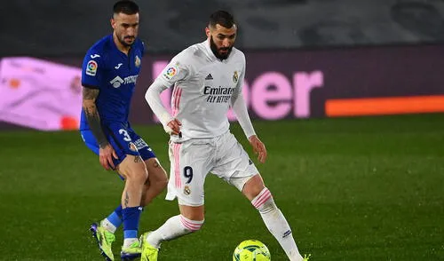 Karim Benzema es el actual goleador de la liga española con 15 tantos. Foto: AFP