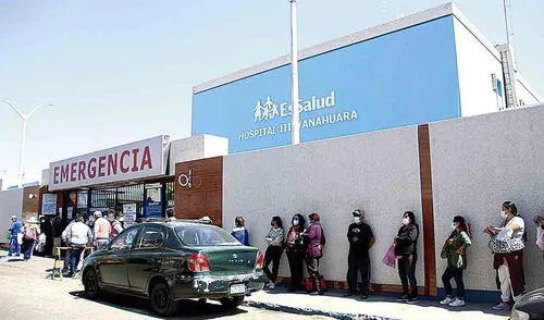 Repleto. Hospital III de Yanahuara es copado por pacientes que no fueron atendidos en hospital municipal.