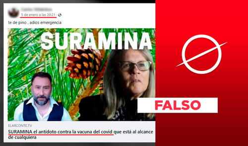 No, la suramina no es un antídoto a la vacuna contra la COVID-19. Foto: composición Verificador LR