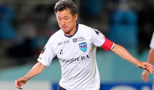 Kazu Miura paseó su fútbol por América, Europa, Oceanía y Asia. Foto: AFP
