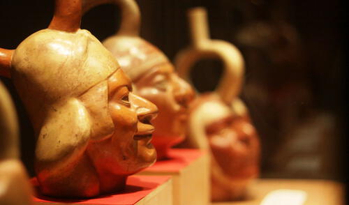 Ceramios están en custodia de la comuna de Moche. Foto: Andina Ceramios están en custodia de la comuna de Moche. Foto: Andina