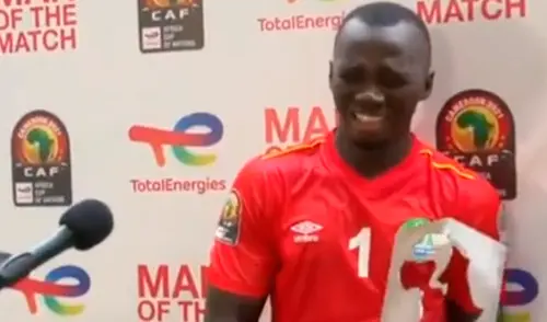 Arquero de Sierra Leona se lució en empate a cero ante Argelia por la Copa Africana. Foto: captura ESPN