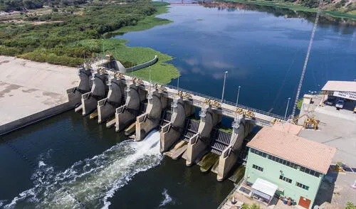 Represa Poechos se encuentra colmatada. Foto: Gore Piura Represa Poechos se encuentra colmatada. Foto: Gore Piura