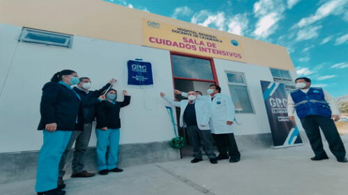 Gobernador Mesías Guevara inauguró la sala UCI en el Hospital Regional de Cajamarca. Foto: Gobierno Regional de Cajamarca.