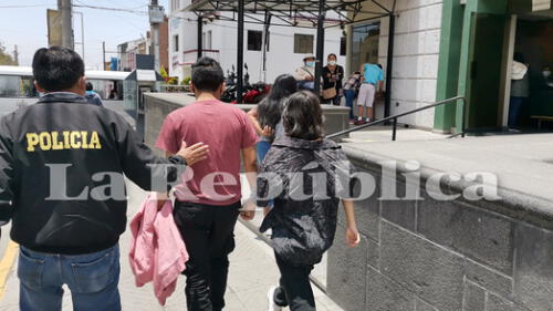 Menores fueron trasladados por la Policía a las instalaciones de la Divincri para continuar con las investigaciones. Foto: La República