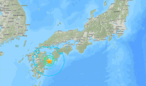 El sismo ocurrió durante las primeras horas de la madrugada. Foto: USGS Earthquake Hazards Program