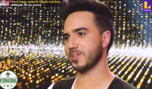 'Luis Fonsi' se mostró emocionado por estar en la competencia. Foto: captura de Latina