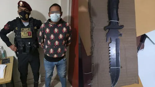 El menor de edad fue trasladado al hospital Goyeneche donde fue atendido y estabilizado. Foto: composición LR/PNP