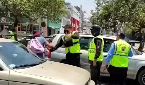 El sujeto fue identificado como Carlos Fonseca (23 años) de nacionalidad extranjera. Foto: captura de TV Perú