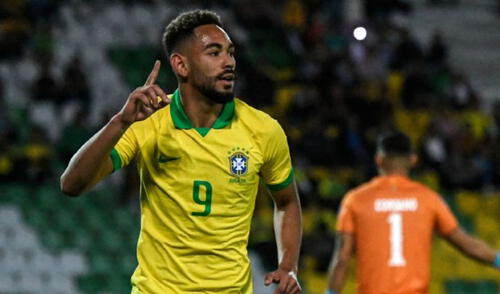 Matheus Cunha juega como delantero en la sección de Brasil y en el club Atlético de Madrid. Foto: AFP