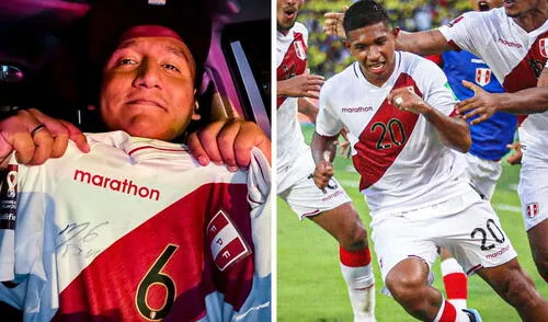 Jorge Luna vivió con mucha pasión el triunfo de la selección peruana. Foto: Instagram/FPF