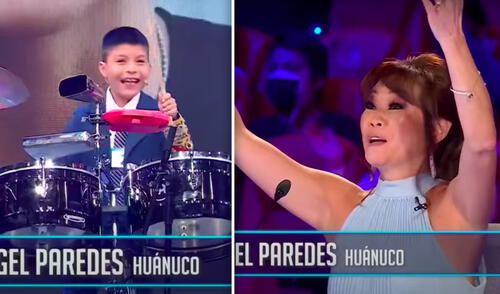 “Ay, no, me muero. Qué belleza, me haces recordar a Tony”, dijo Mimy Succar al ver al joven músico. Foto: composición LR/captura Latina “Ay, no, me muero. Qué belleza, me haces recordar a Tony”, dijo Mimy Succar al ver al joven músico. Foto: composición LR/captura Latina