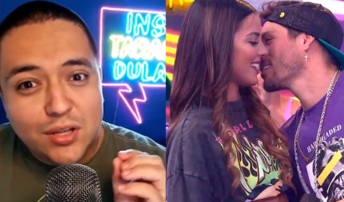 Samuel Suarez se burla del "ampay" de Patricio y Luciana en 'Esto es Habacilar'. Foto: Composición LR Samuel Suarez se burla del "ampay" de Patricio y Luciana en 'Esto es Habacilar'. Foto: Composición LR