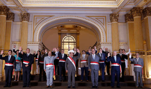 Este martes 1 de febrero juró el nuevo gabinete ministerial de Pedro Castillo. Foto: Presidencia Este martes 1 de febrero juró el nuevo gabinete ministerial de Pedro Castillo. Foto: Presidencia
