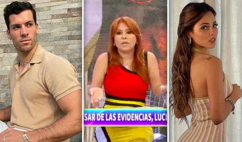 Magaly Medina se mostró en desacuerdo con que Patricio Parodi y Luciana Fuster no confirmen su relación a pesar de las evidencias. Foto: Instagram/captura ATV