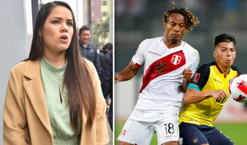 “Hoy señores tiene que ganar Perú porque ya hice mi apuestita", dijo Andrea San Martín. Foto: archivo GLR/ EFE