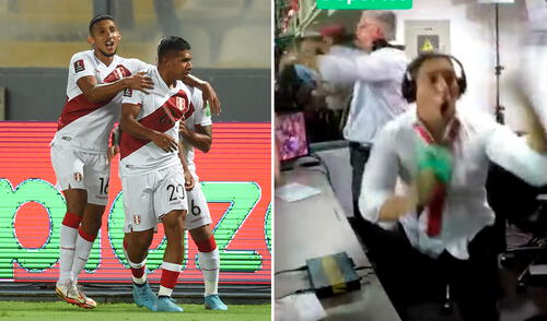 Gino Bonatti suele ser el narrador principal de los partido de Perú en una reconocida casa televisiva. Foto: composición/ captura Movistar Deportes/ FPF