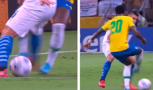 Vinicius regaló varios lujos en el triunfo de Brasil ante Paraguay por la fecha 16 de las Eliminatorias Qatar 2022. Foto: captura Conmebol