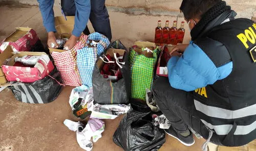 La mercadería incautada fue internada en los almacenes de Aduanas. Foto: PNP La mercadería incautada fue internada en los almacenes de Aduanas. Foto: PNP