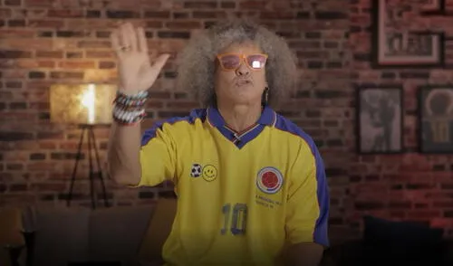 Carlos Valderrama disputó tres mundiales con la selección colombiana. Foto: captura Youtube/Pibe Valderrama Carlos Valderrama disputó tres mundiales con la selección colombiana. Foto: captura Youtube/Pibe Valderrama