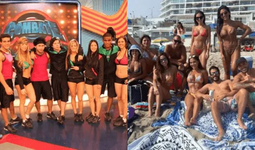Los integrantes de Combate se reunieron para pasar un día de playa juntos. Foto: composición/ Instagram Paloma Fiuza/ PSU 2 Perú