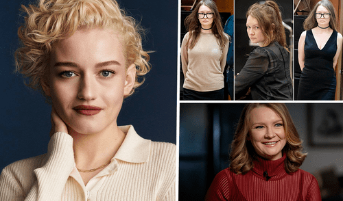 Julia Garner (izquierda) da vida en la ficción a Anna Sorokin, quien fue encarcelada y espera su extradición a Alemania ((derecha). Foto: Composición / Netflix / La República. Julia Garner (izquierda) da vida en la ficción a Anna Sorokin, quien fue encarcelada y espera su extradición a Alemania ((derecha). Foto: Composición / Netflix / La República.