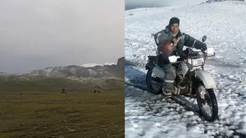 El hecho se produjo el último jueves al promediar las 16.55 horas. Su esposa, Soledad Ahumada, presenció la escena. Foto: composición LR/difusión