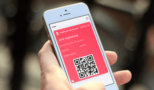 En determinados países, también es posible utilizar Apple Wallet para almacenar las tarjetas de vacunación. Foto: composición/La República