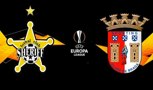 Sheriff Tiraspol buscará su primer triunfo en la Europa League ante el SC Braga. Foto: composición LR/Twitter Europa League