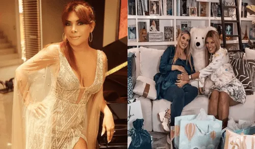 La conductora sigue hablando de Jessica Newton y su familia. Foto: Magaly Medina/Jessica Newton/Instagram